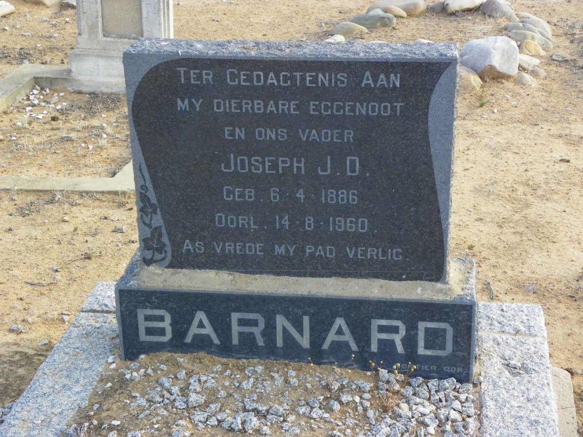 BARNARD Joseph J.D. 1886-1960