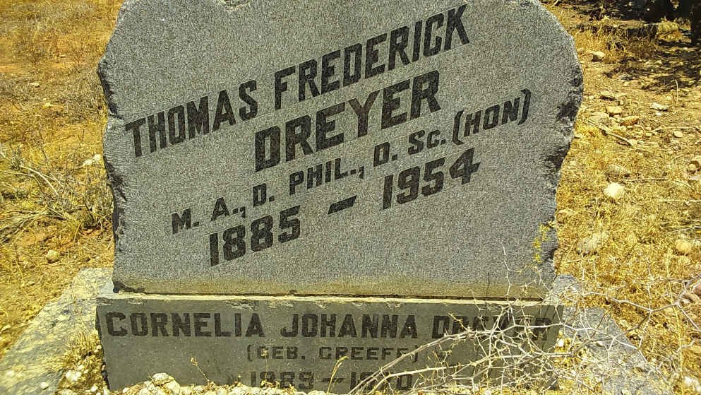 DREYER Thomas Frederick 1885-1954 &amp; Cornelia Johanna GREEFF 1889-1970