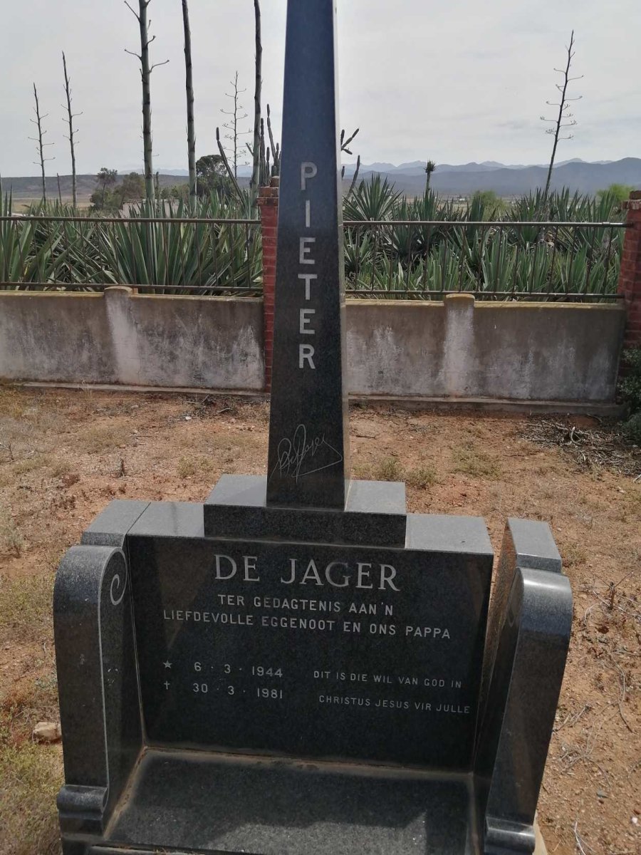 JAGER Pieter, de 1944-1981