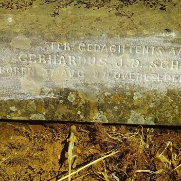 SCHONKEN Gerhardus J.D. 18??-1888