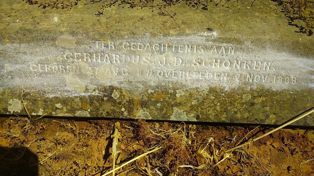 SCHONKEN Gerhardus J.D. 18??-1888