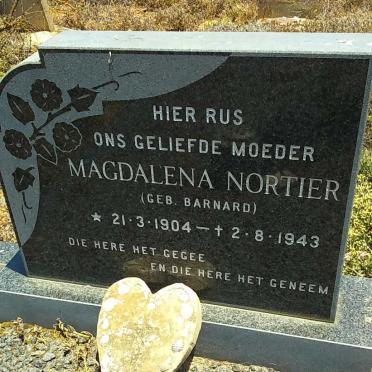 NORTIER Magdalena nee BARNARD 1904-1943