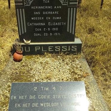 PLESSIS Catharina Elizabeth, du 1910-1971