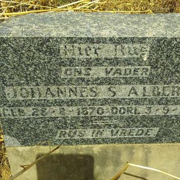 ALBERTS Johannes S. 1870-1943