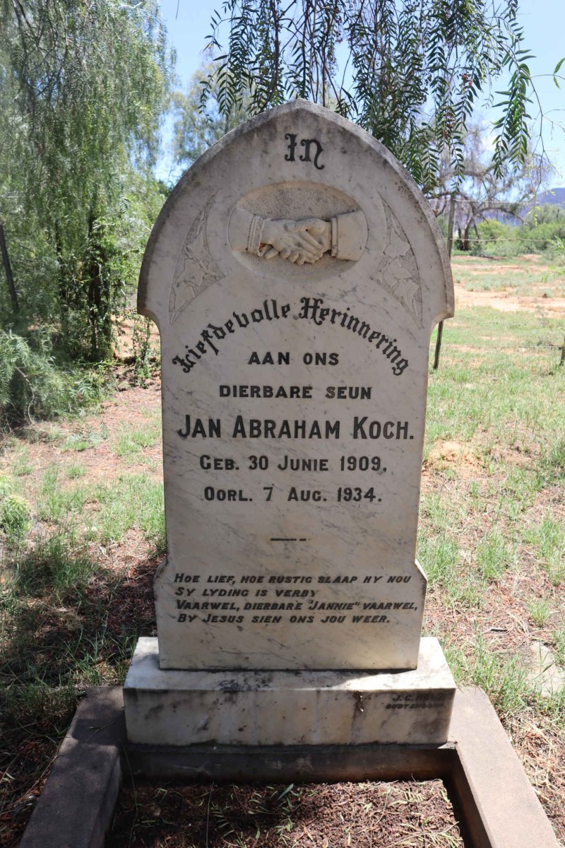 KOCH Jan Abraham 1909-1934