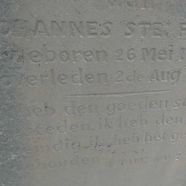 FOURIE Johannes Ste. 1823-1907