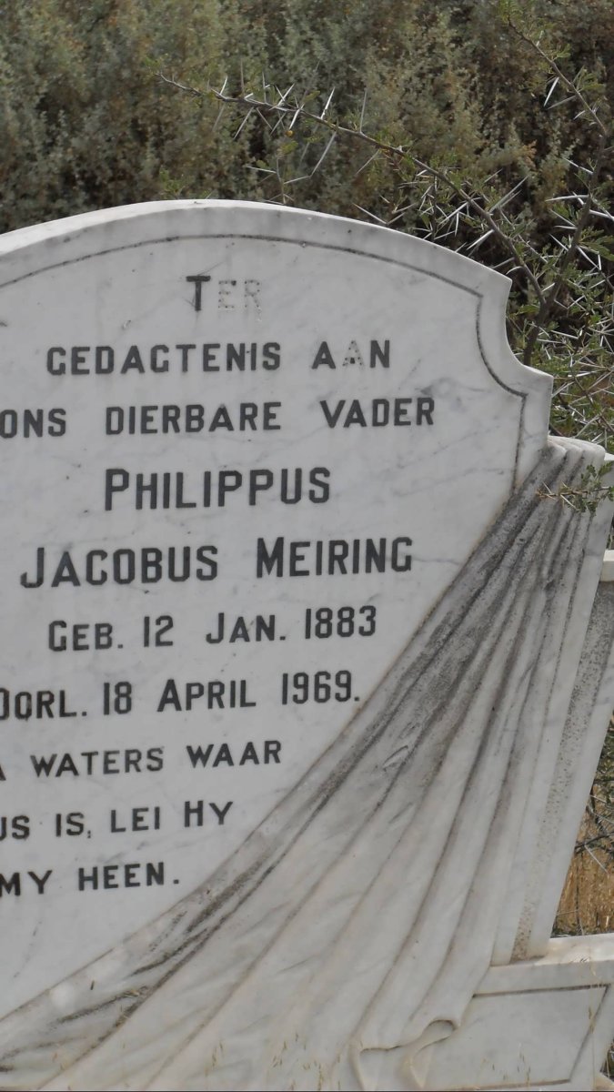 MEIRING Philippus Jacobus 1883-1969