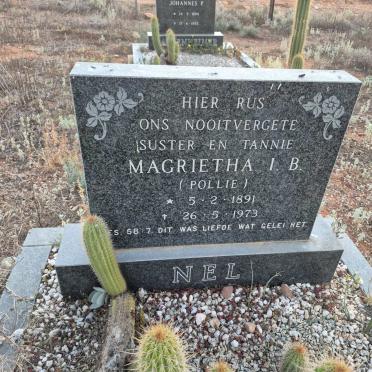 NEL Magrietha I.B. 1891-1973