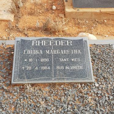 RHEEDER Louisa Margaretha 1898-1984