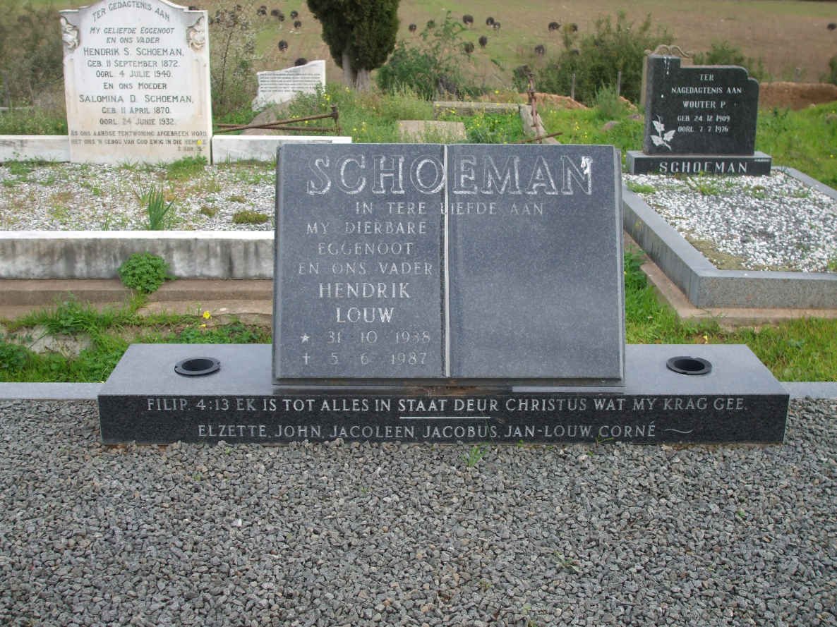 SCHOEMAN Hendrik Louw 1938-1987