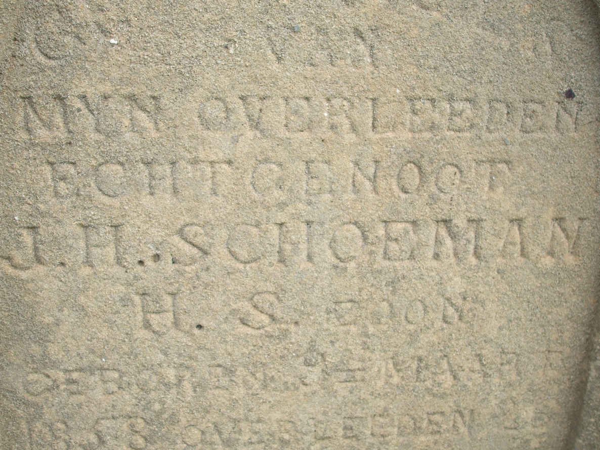 SCHOEMAN J.H. 1853-1887