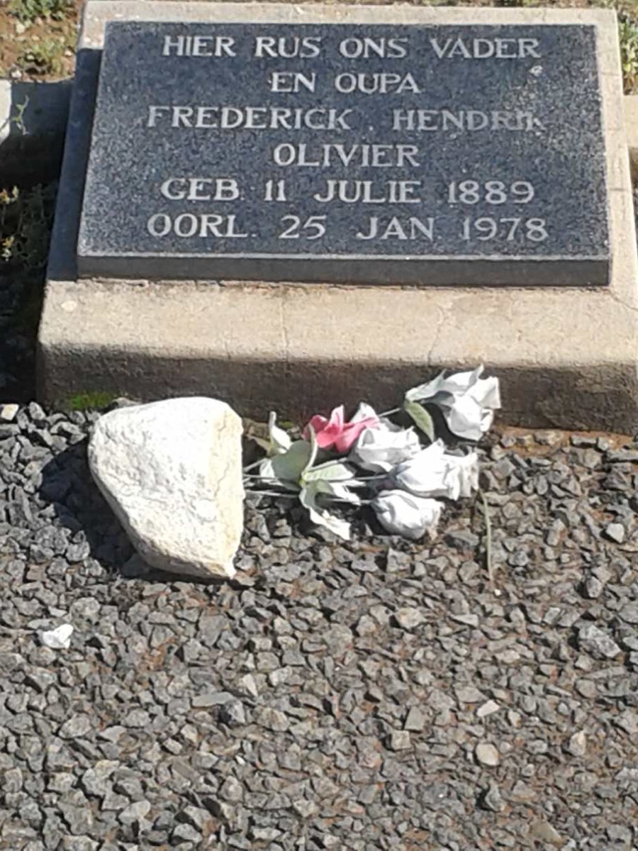 OLIVIER Frederick Hendrik 1889-1978