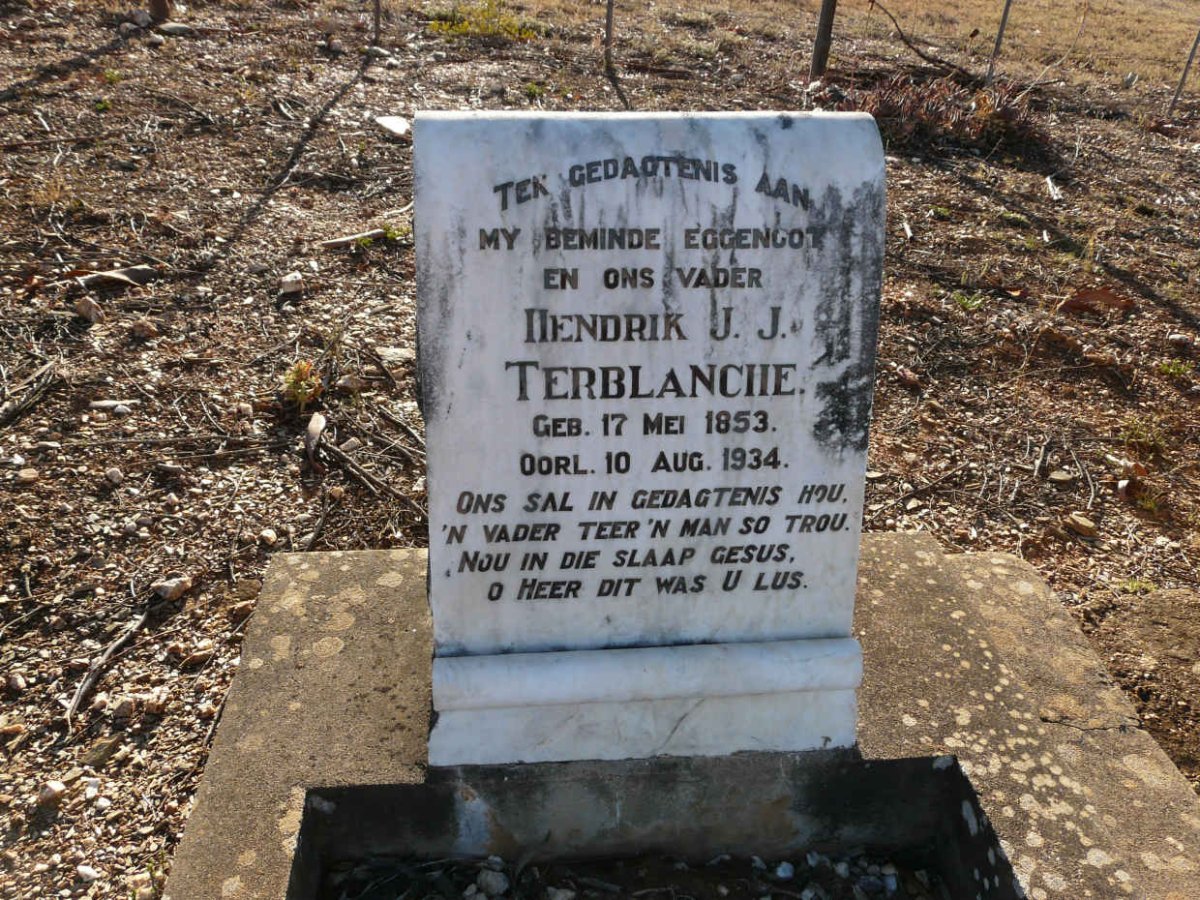 TERBLANCHE Hendrik J.J. 1853-1934