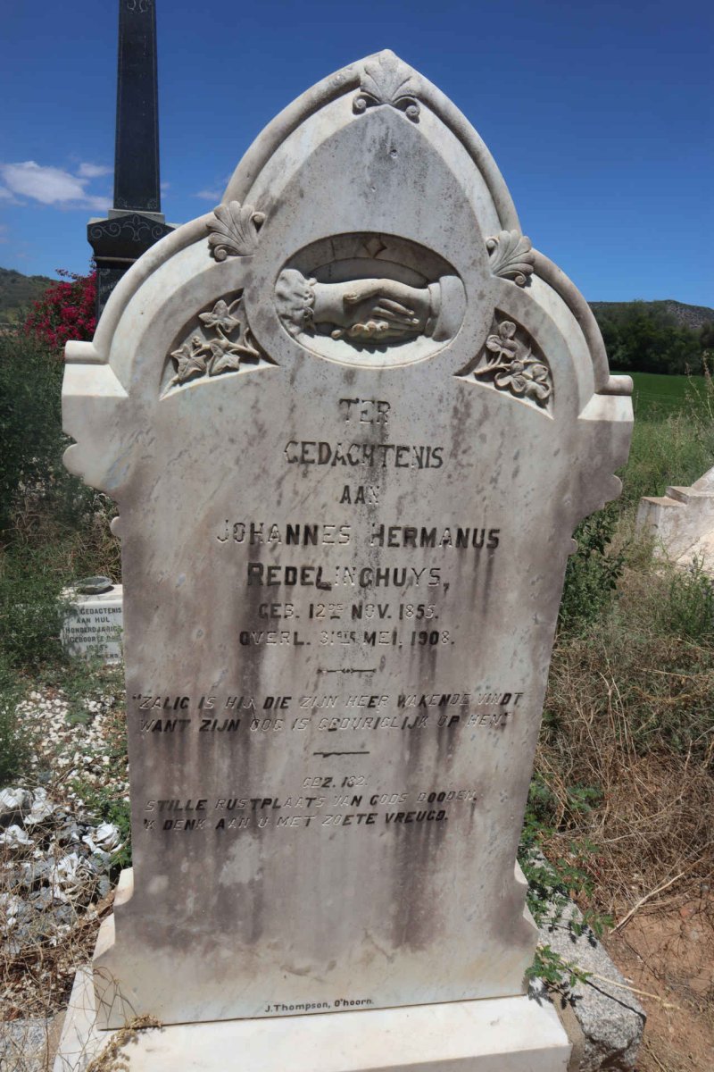 REDELINGHUYS Johannes Hermanus 1855-1908