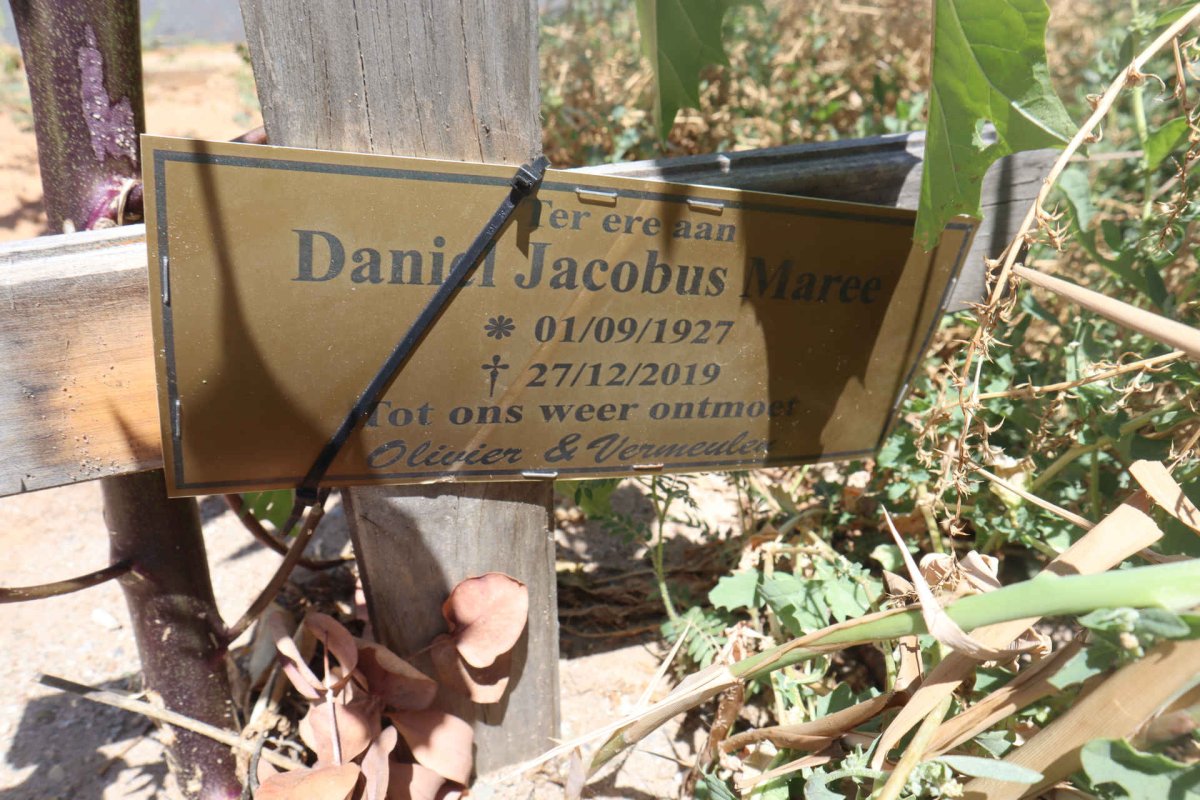 MAREE Daniel Jacobus 1927-2019