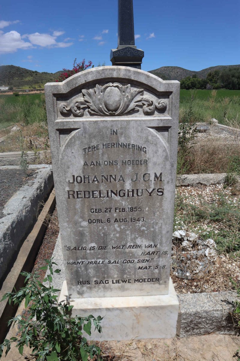 REDELINGHUYS Johanna J.C.M. 1855-1943
