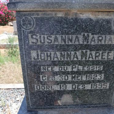 MAREE Susanna Maria Johanna nee DU PLESSIS 1823-1895
