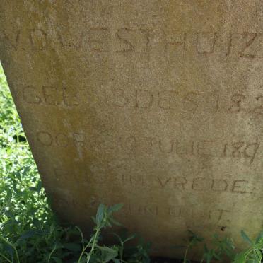 WESTHUIZEN Johannes D., v.d. 1827-1897