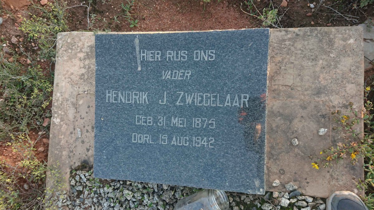 ZWIEGELAAR Hendrik J. 1875-1942