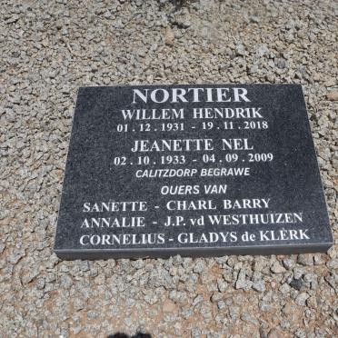 NORTIER Willem Hendrik 1931-2018 & Jeanette NEL 1933-2009 