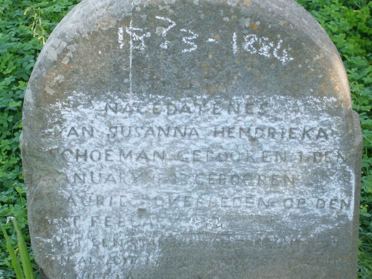 SCHOEMAN Anna Susanna Hendrieka  1833-1884