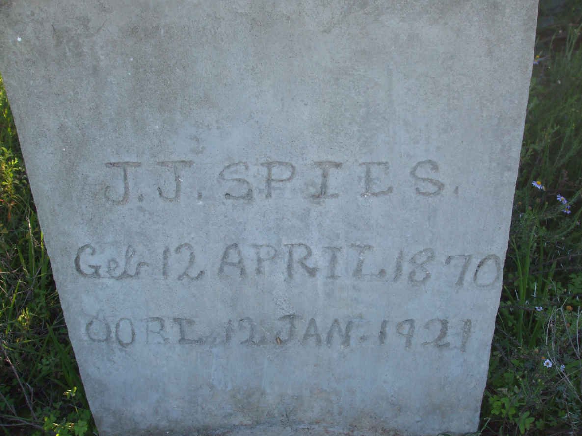 SPIES J.J. 1870-1921
