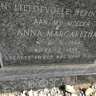 BOTHA Anna Margaretha 1894-1989