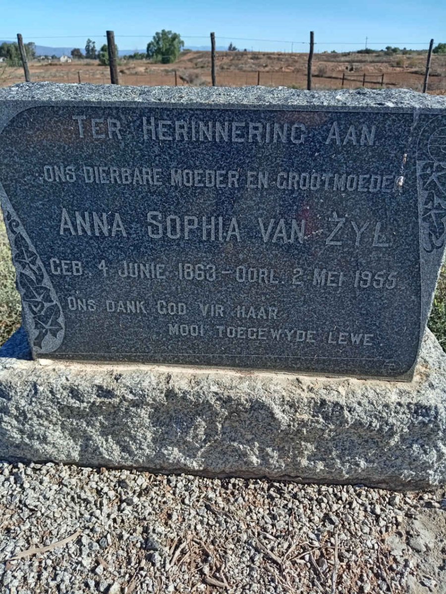 ZYL Anna Sophia, van 1863-1955