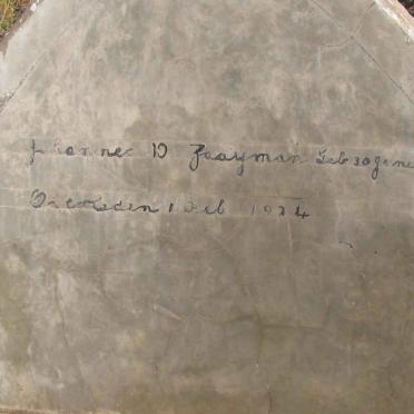 ZAAYMAN Johannes D. 1895-1924