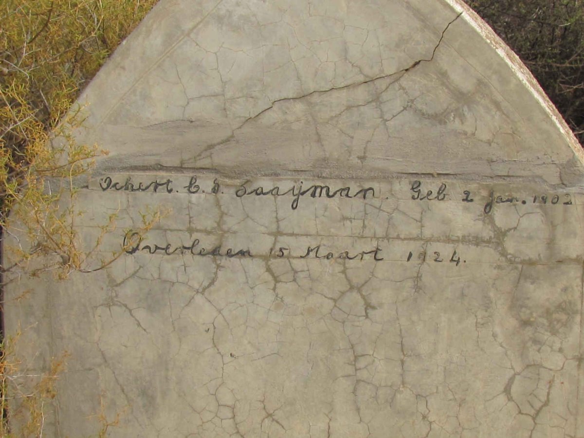 SAAYMAN Ockert C.G. 1902-1924