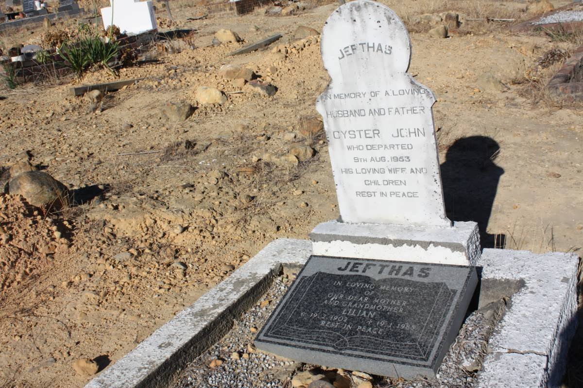 JEFTHAS Cyster John -1953 &amp; Lilian 1902-1985