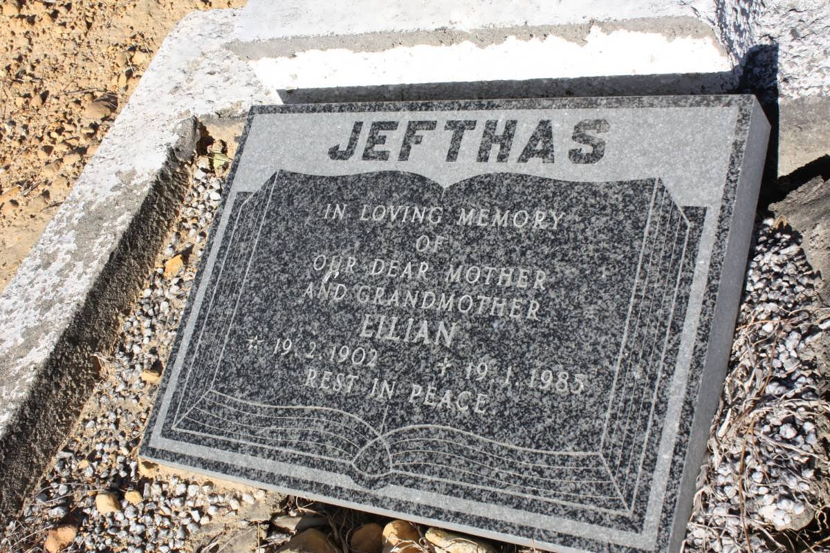 JEFTHAS Cyster John -1953 &amp; Lilian 1902-1985