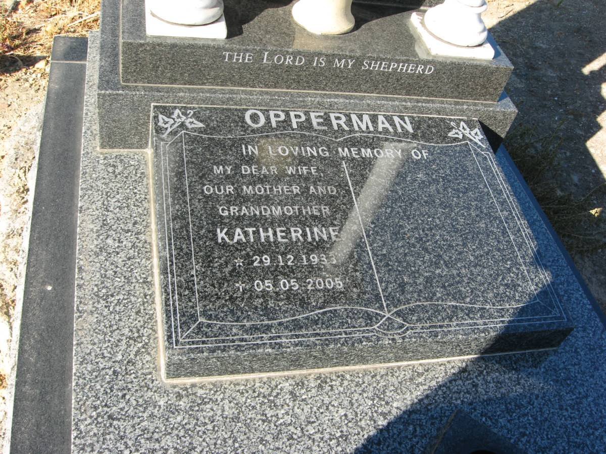 OPPERMAN Katherine 1933-2005