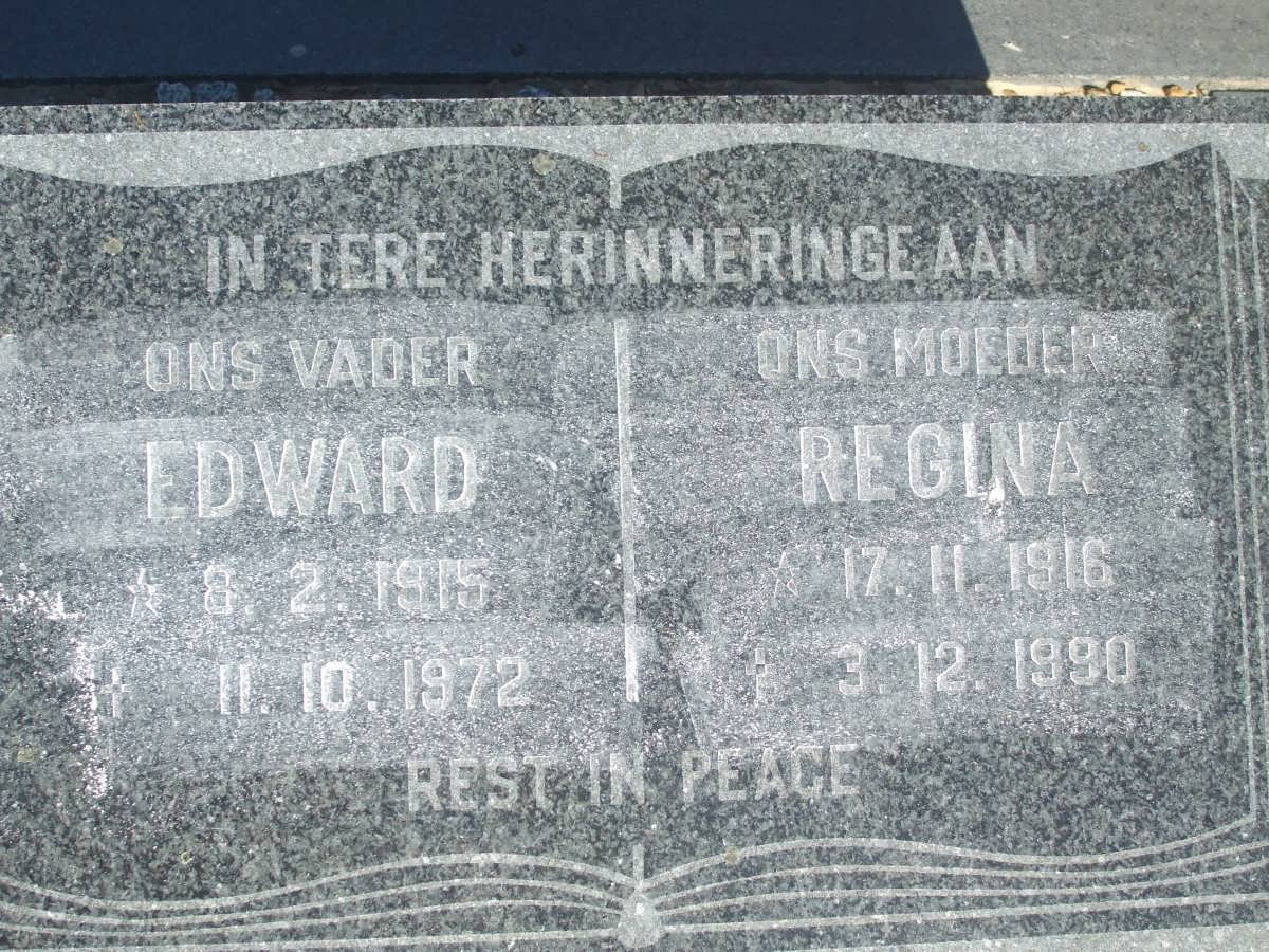 ? Edward 1915-1972 &amp; Regina 1916-1990