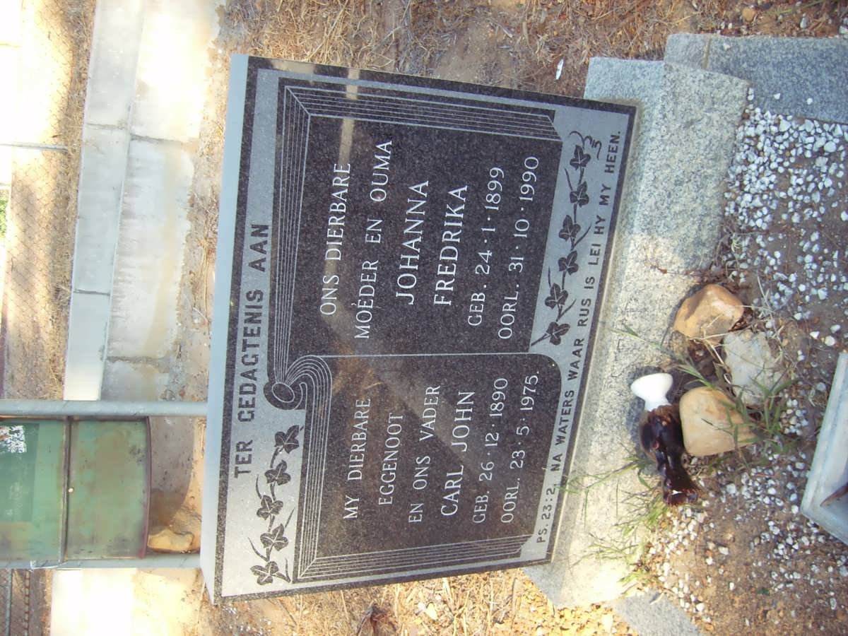 ? Carl John 1890-1975 &amp; Johanna Fredrika 1899-1990