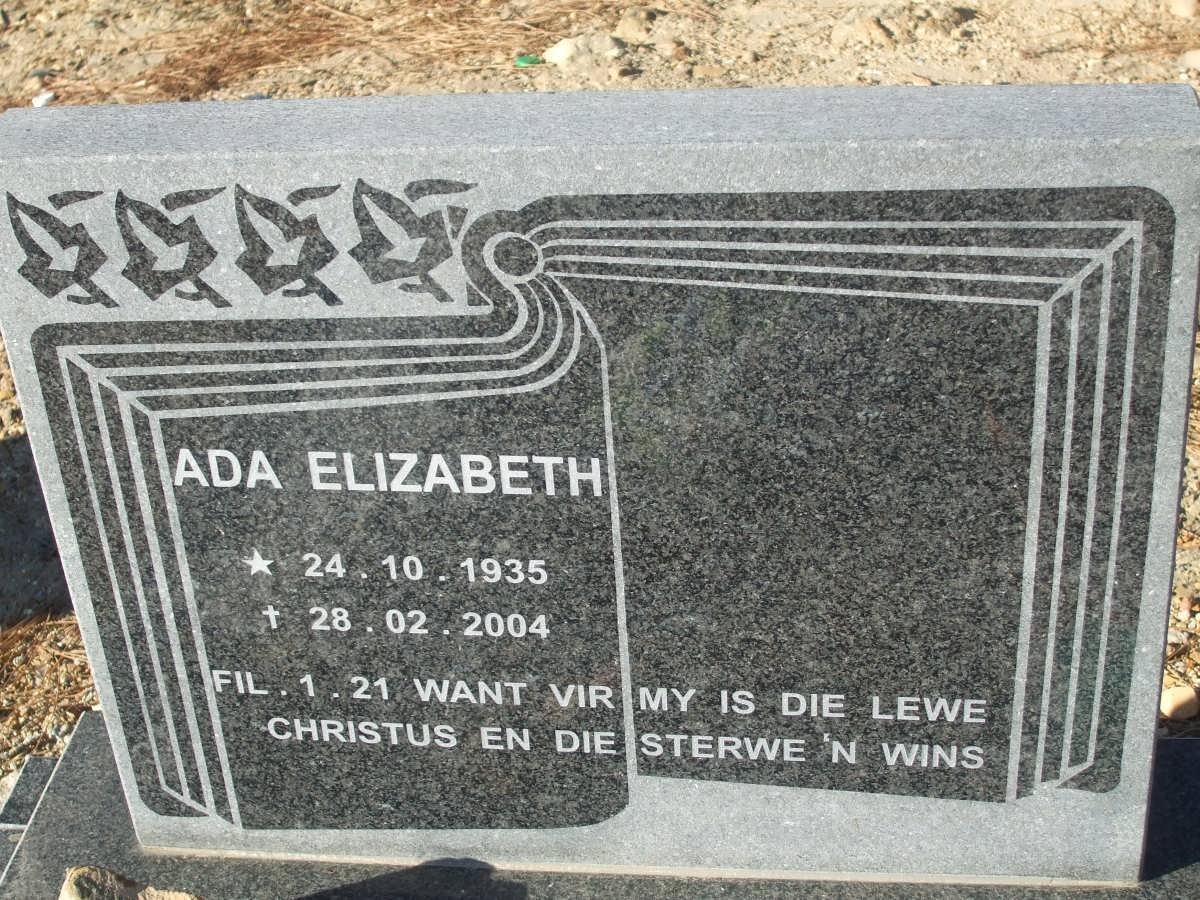 ? Ada Elizabeth 1935-2004