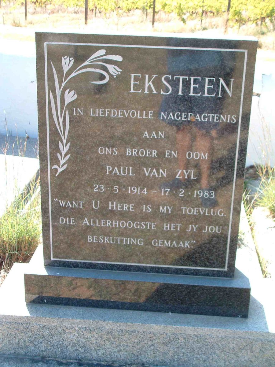 EKSTEEN Paul Van Zyl 1914-1983