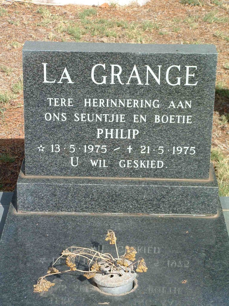 GRANGE Philip, la 1975-1975