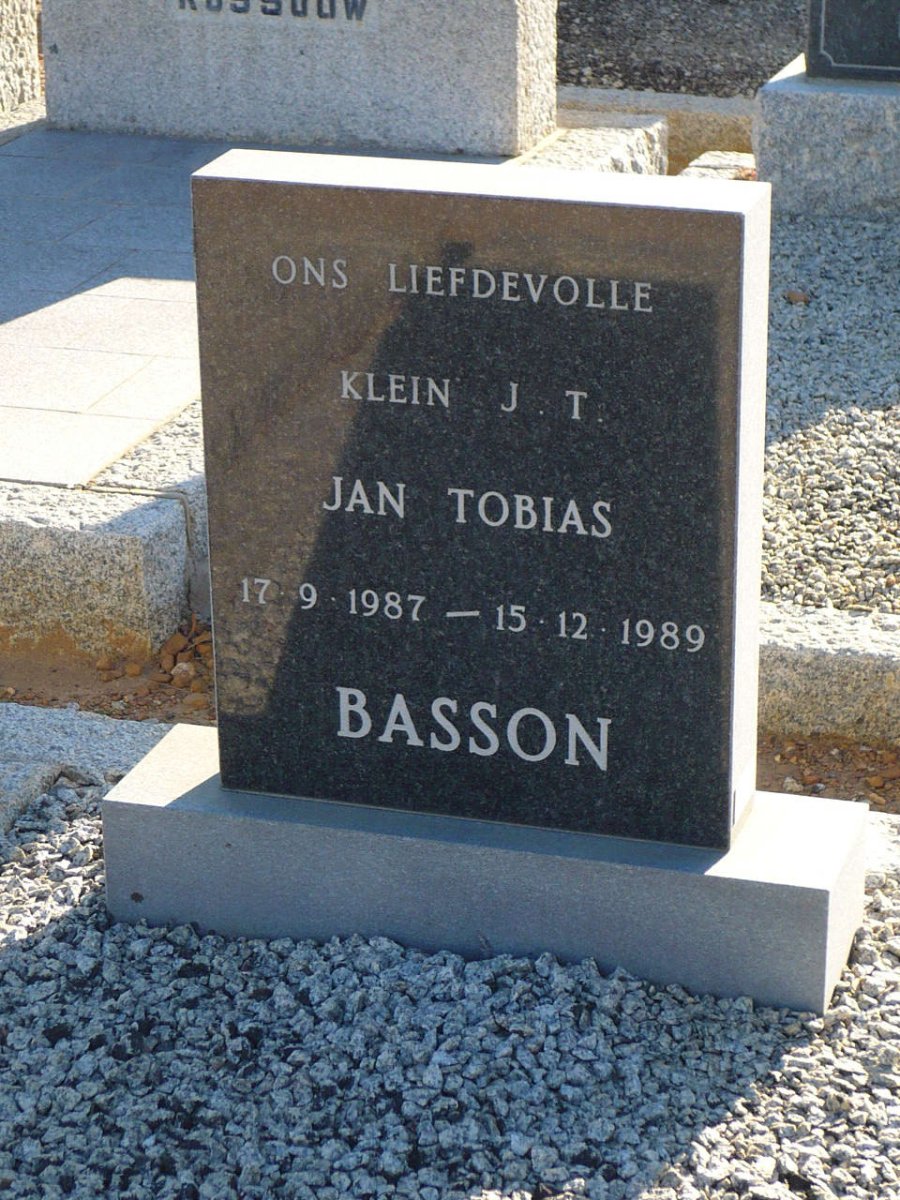BASSON Jan Tobias 1987-1989