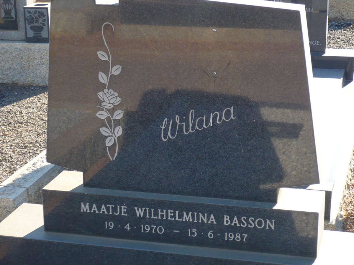 BASSON Maatjé Wilhelmina 1970-1987