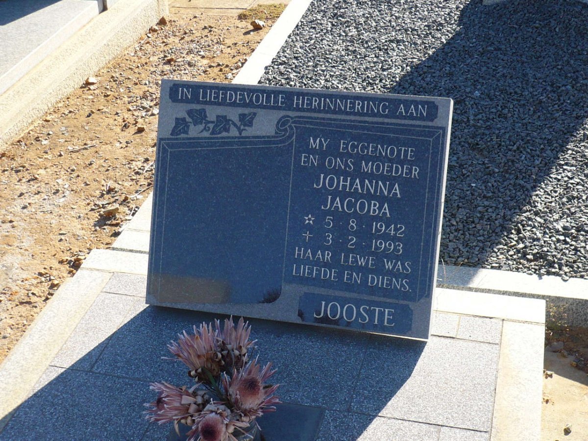 JOOSTE Johanna Jacoba 1942-1993
