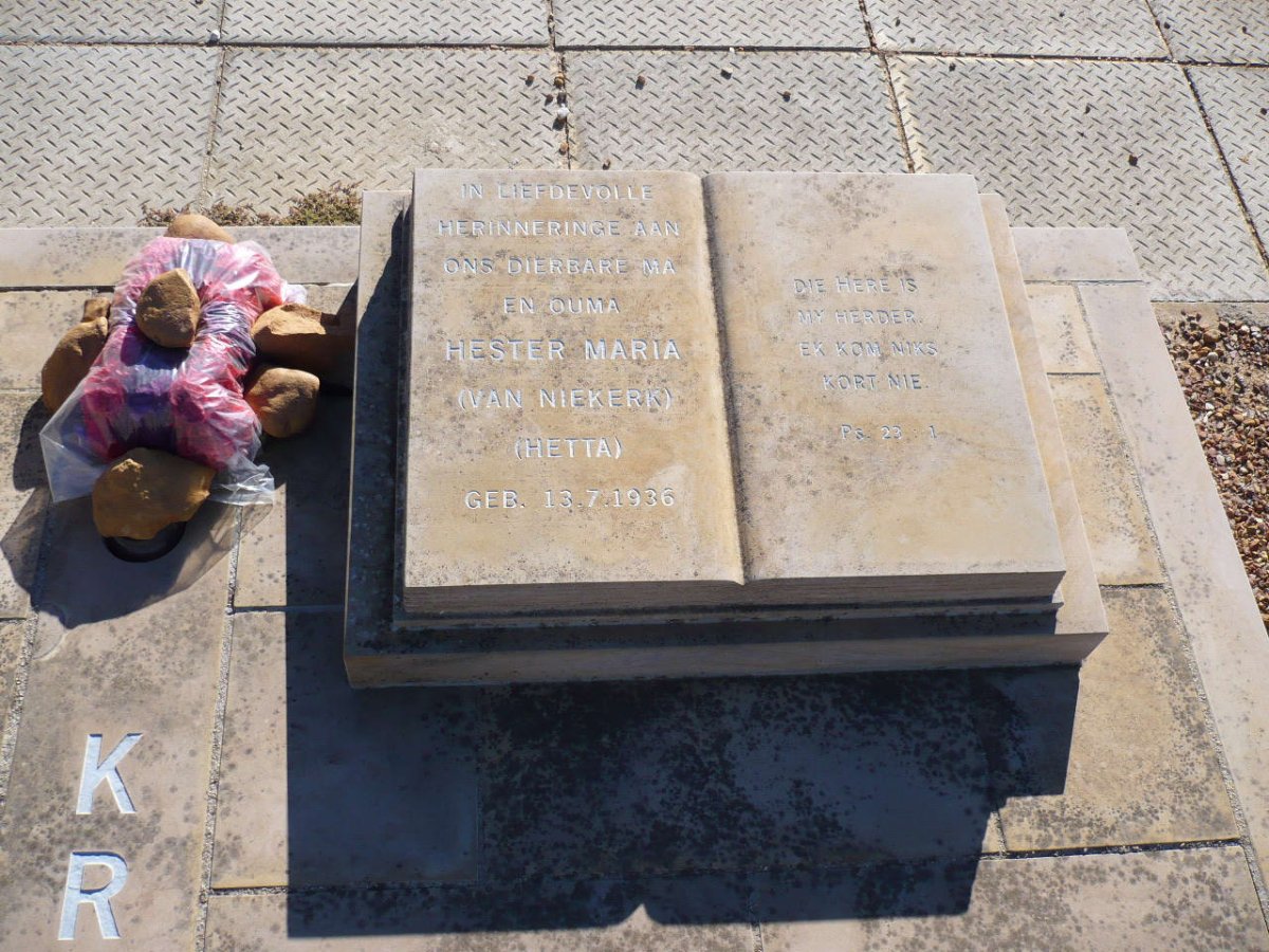 KRUGER Hester Maria nee VAN NIEKERK 1936-