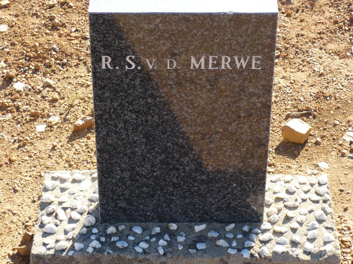 MERWE R.S., v.d.