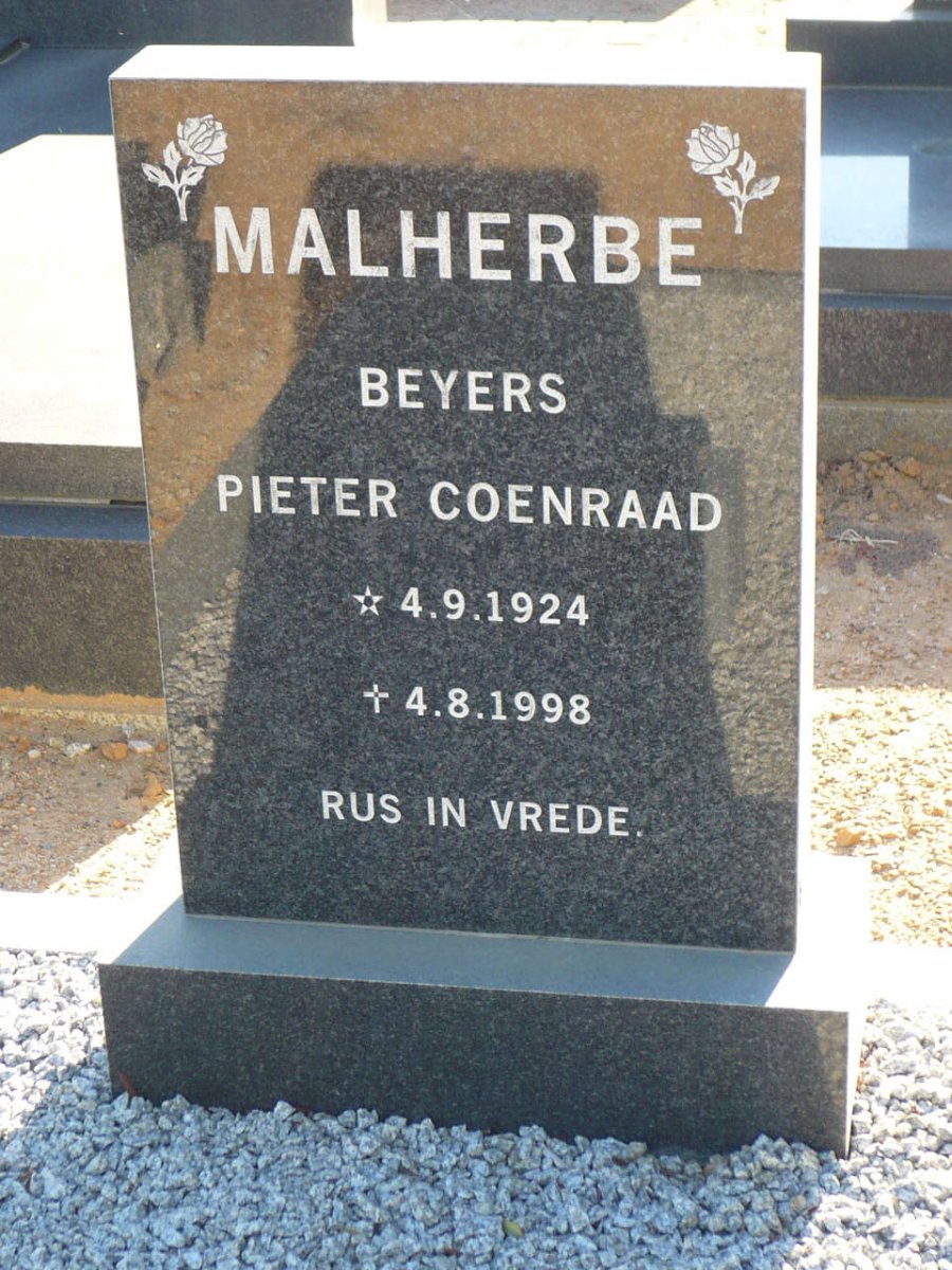 MALHERBE Beyers Pieter Coenraad 1924-1998