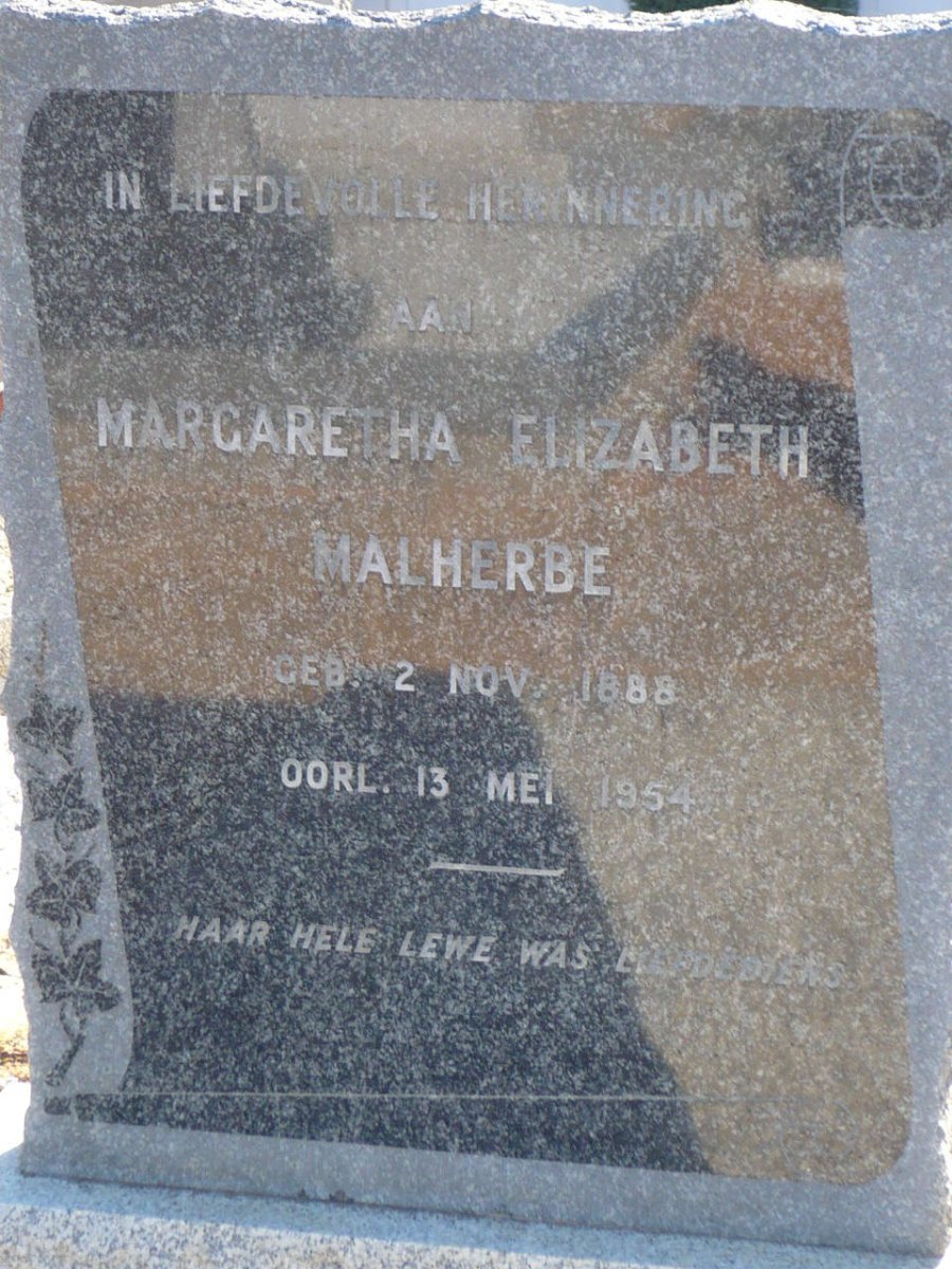 MALHERBE Margaretha Elizabeth 1888-1954