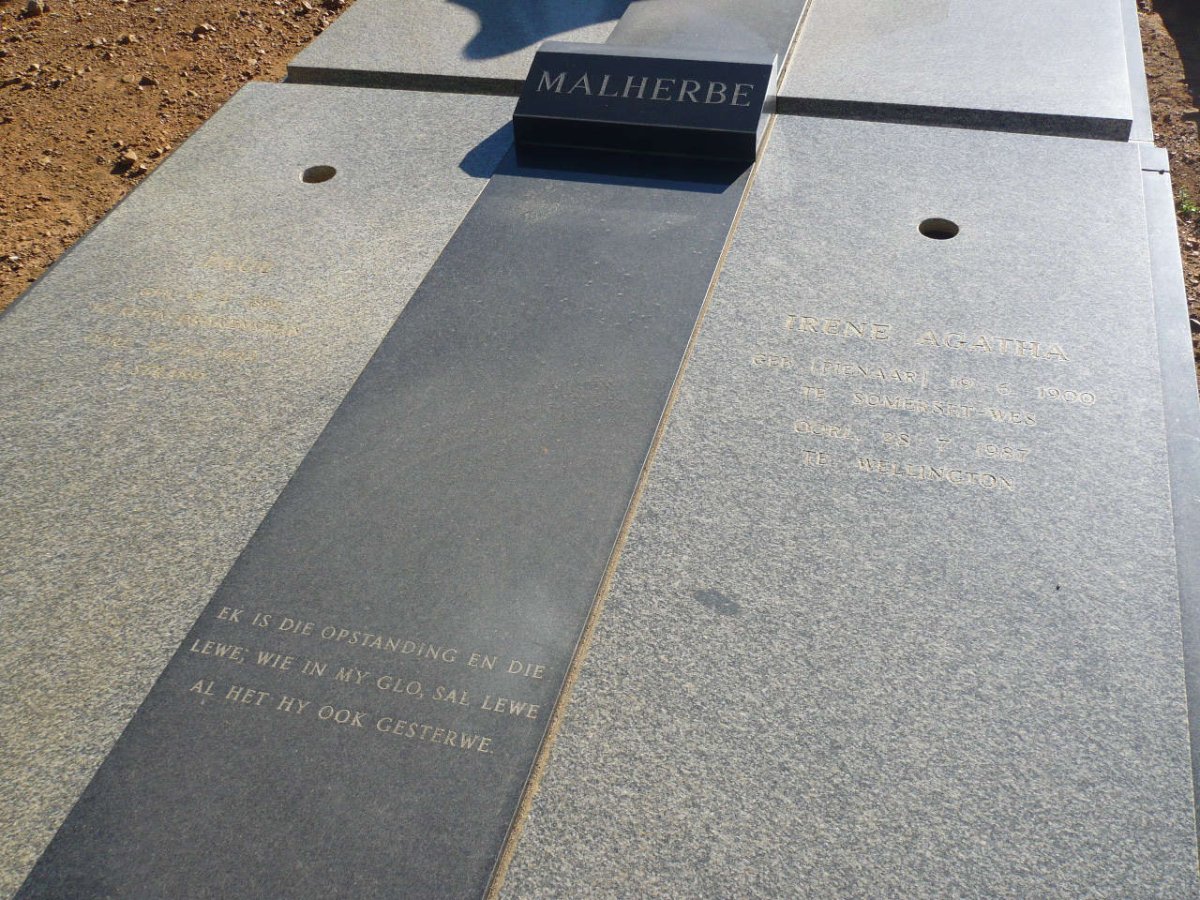 MALHERBE Paul 1892-1983 &amp; Irene Agatha PIENAAR 1900-1987