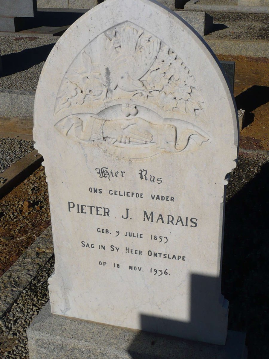 MARAIS Pieter J. 1853-1936