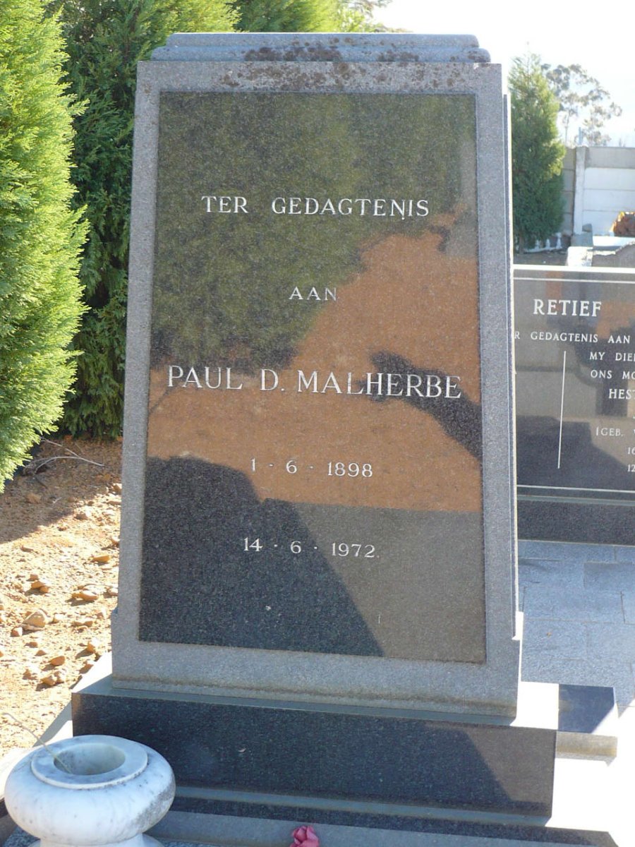MALHERBE Paul D. 1898-1972