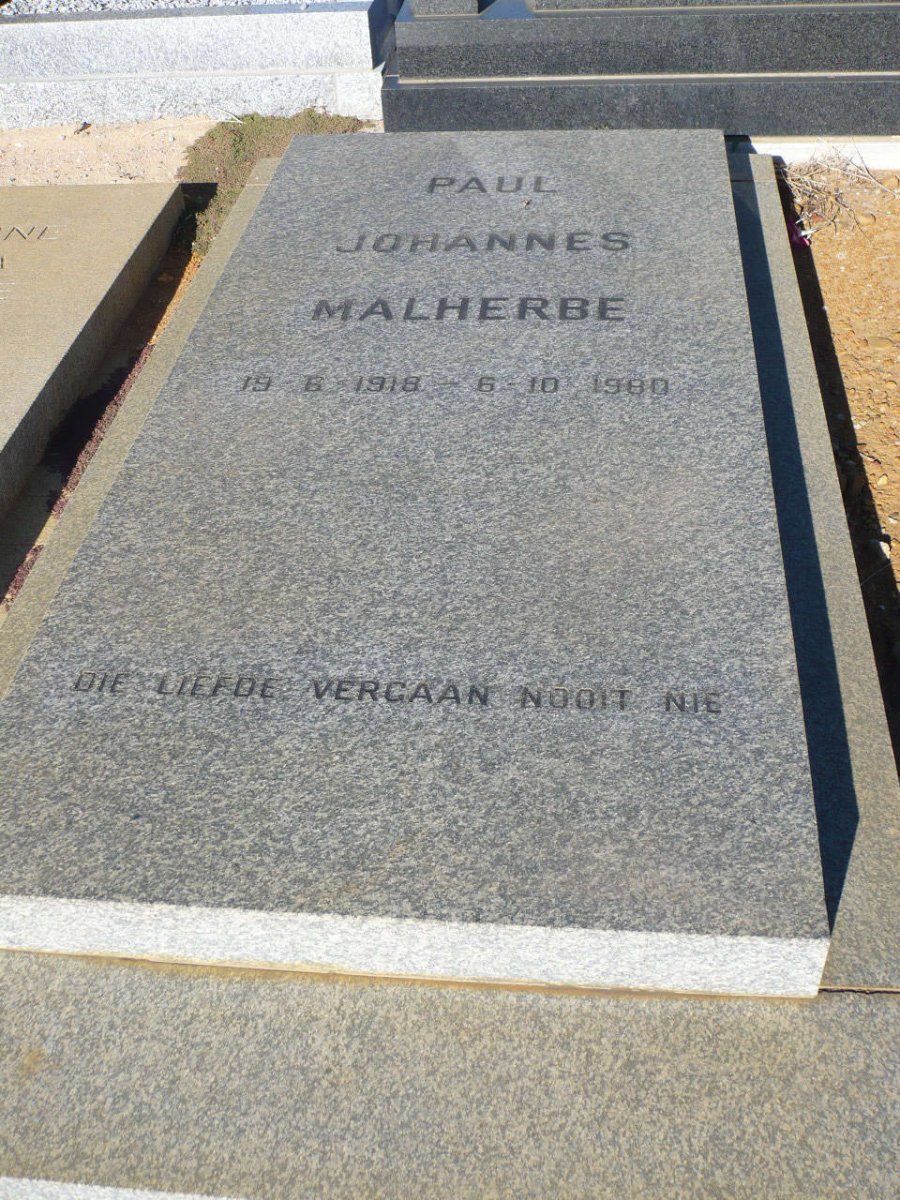 MALHERBE Paul Johannes 1918-1980