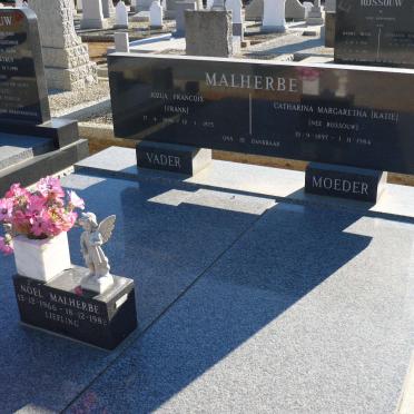 MALHERBE Jozua Francois 1896-1975 &amp; Catharina Margaretha ROSSOUW 1897-1984 :: MALHERBE Noël 1966-1982